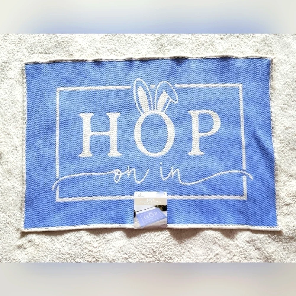 New Way To Celebrate Easter HOP ON IN Reversible Accent Rug, 24